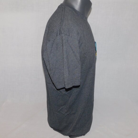 Poches & Fils Mens L Dark Gray Nagano Cane Pocket T-Shirt Bass Fishing - Picture 8 of 9